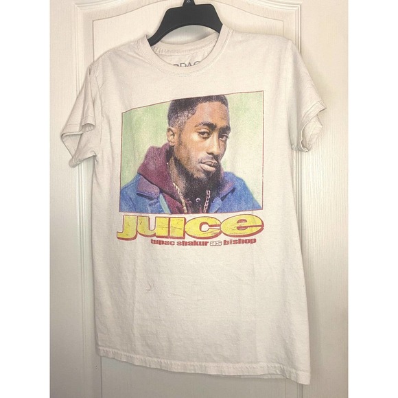 2Pac Tupac Shakur Juice as Bishop Men’s Beige T Shirt Size Small - Picture 1 of 6